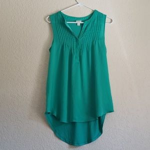 Turquoise Merona Sleeveless Top Blouse